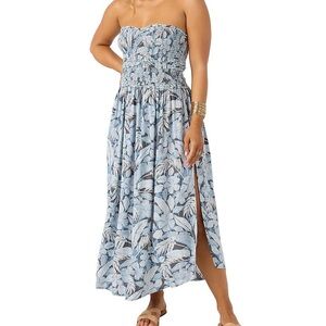 Women’s O’Neill Devyn Strapless Blue Floral Maxi Dress